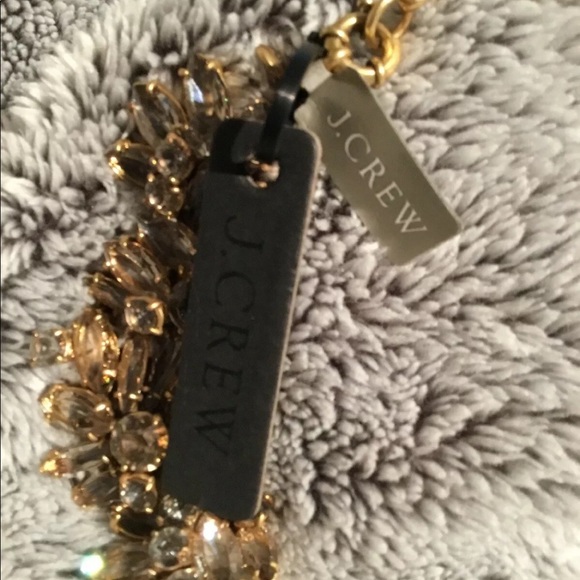 J. Crew two tone floral necklace NWT - Picture 4 of 6